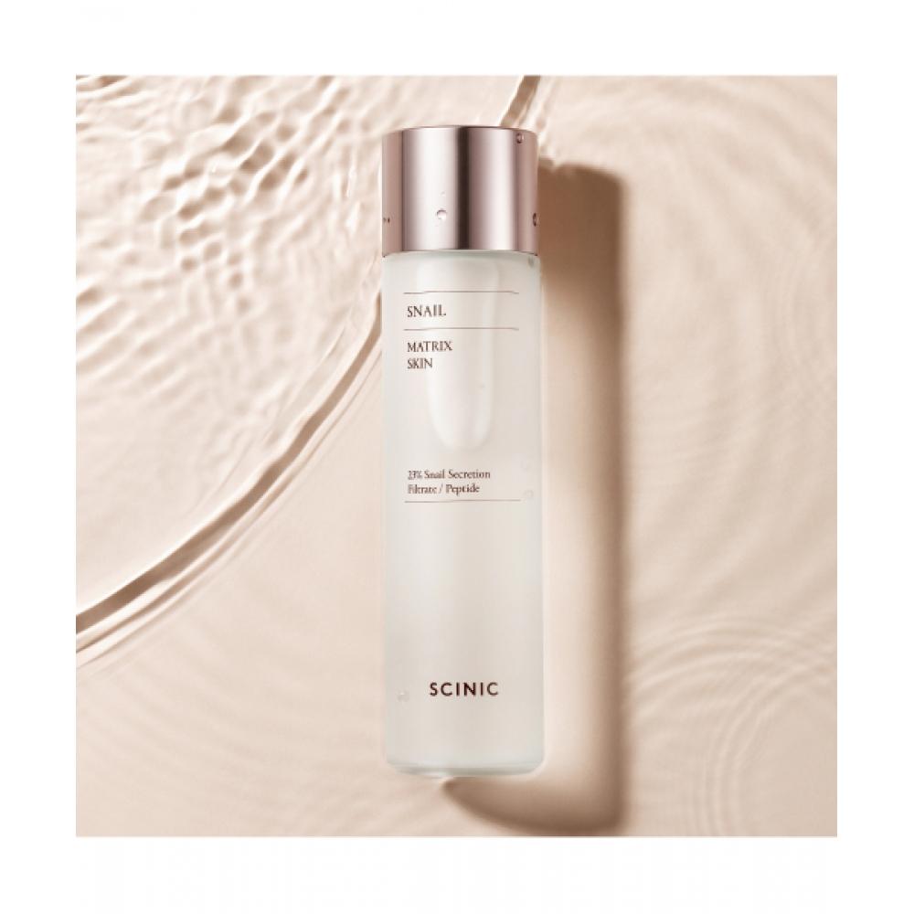 

Scinic Snail Matrix Skin 150ml Anti Wrinkle High Elasticity Moisturizing Soothing Skin Barrier Protection FREE