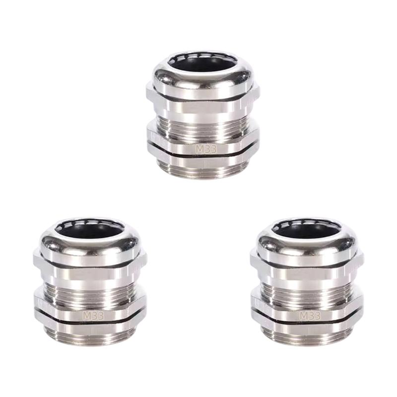 3pcs Erosion Resistant Cable Connector Quick Install Waterproof Fitting for Commercial Building Electrical Projects
