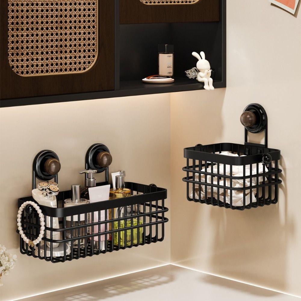 Rostfreie Hänge-Küchenkörbe Saugknopf Hänge-Zwiebelaufbewahrungsbox Gemüse