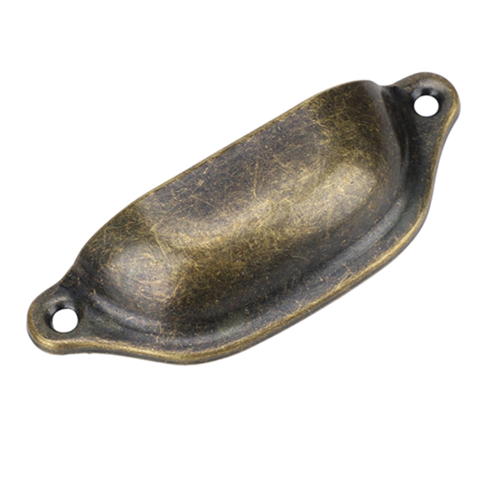 

Антикварная ручка-ракушка, полукруглая, в китайском стиле, мебельная фурнитура для аптечки, книжного шкафа, шкафа, ящика Green Bronze