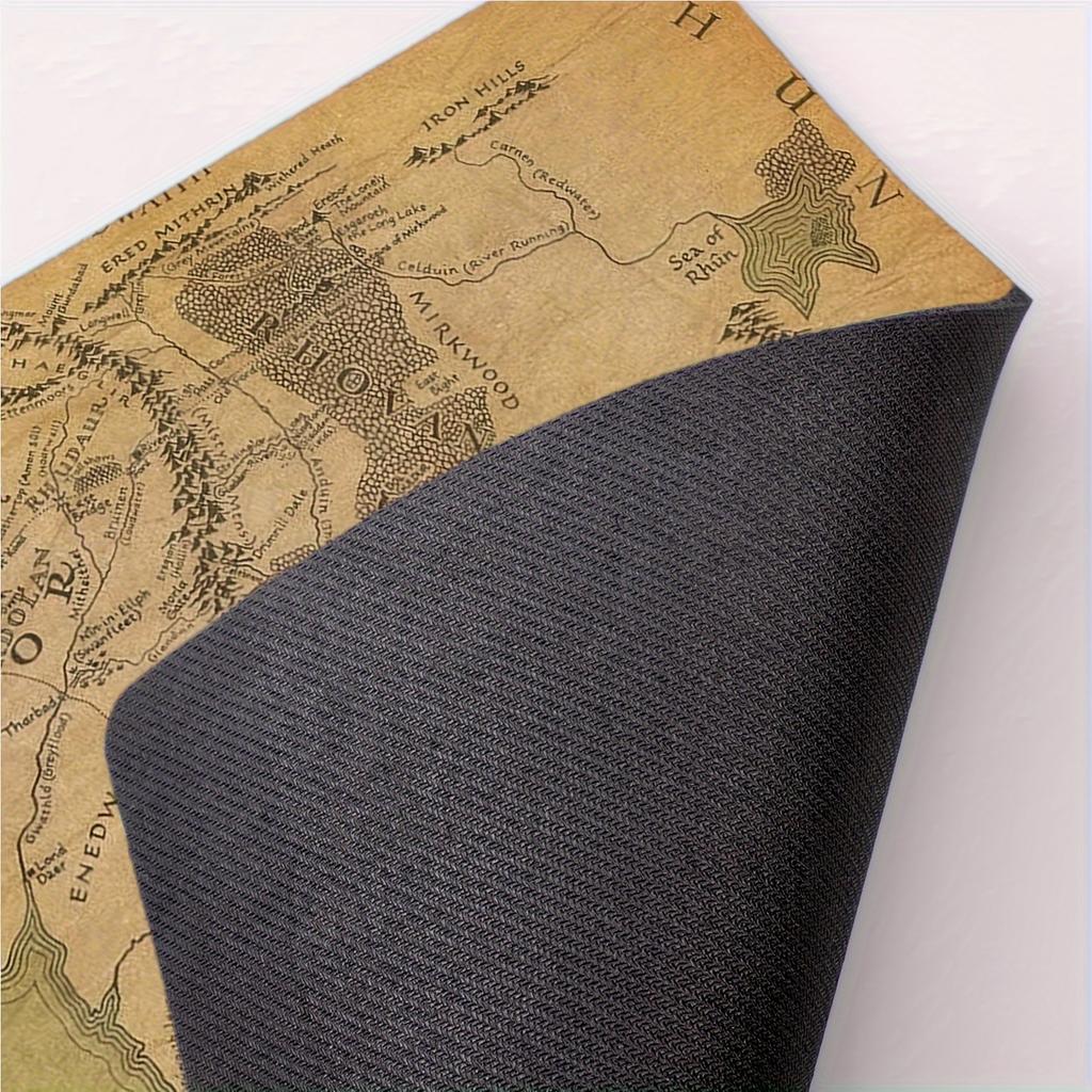 Middle Earth World Map Play Mat for Middle Earth Map Trading Card Game Middle Earth Mouse Pad Compatible Big Mousepepad Set Up