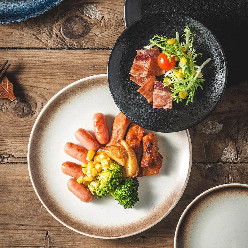 Japanese Style Ceramic Shallow Dinner Plate