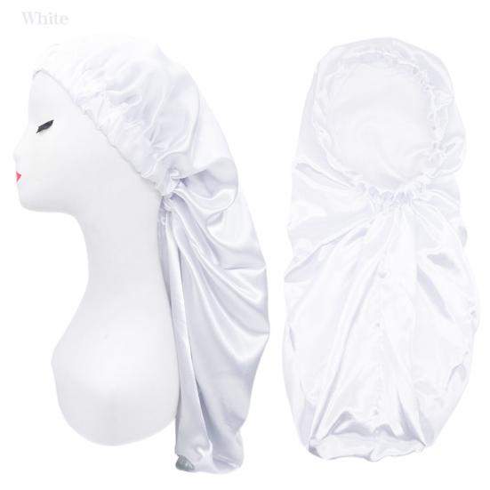 Elastic Stain Bonnet Breathable Multifunctional Wide Bonnet for Hair Sleeping Edge Long Hats Wrap Female