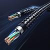 UltraShield Cat8 Ethernet Cable, 1.5m - High-Speed RJ45 Network Cable, Durable Copper Core – Black