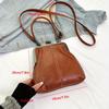 New Women's Vintage Crossbody Bag with Adjustable Shoulder Strap & Kiss Lock Closure Elegant Small Shoulder Bag
