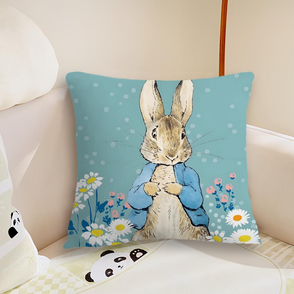 R-Rabbit Cushion Cover Comfortable Soft Pillow Case For P-Peter Sofa Living Room Home Office Decor Cartoon Protective Covers