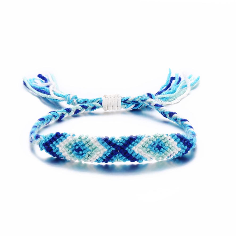 Men Women Bohemian Anklet Hand Knitting Colour Rope Anklet