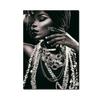 Black Gold Woman Canvas Painting African Women Poster and Prints Scandinavian Wall Art Picture for Home Decor Living Room Mural