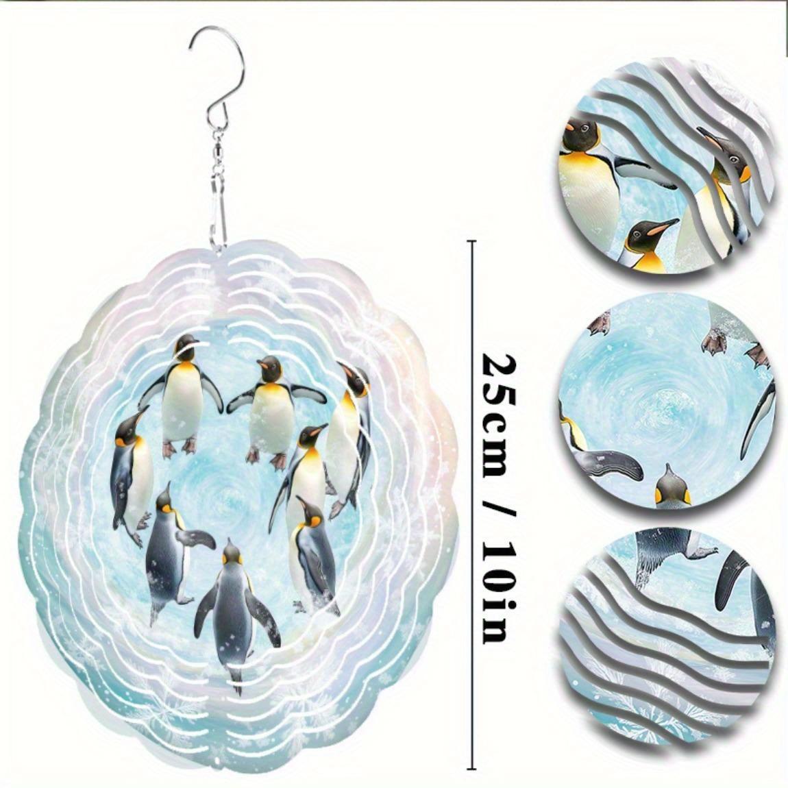 

10 Inch Hanging Wind Spinner with 360 Degree Hook for Balcony Garden Decor Spring Summer Outdoor DecorationMetal Wind Chimes for Home Decor 01A