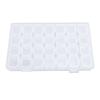 28 Compartments Nail Art Tool Box Transparent Jewelry Accessories Nail Tool Organizer with Snap Closure