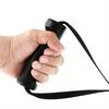 1 Pair PUMPMUSCLE Ergonomic Heavy-Duty Handles for Cable Machines - Black PP Material, Ideal for Resistance Bands, Pull Downs