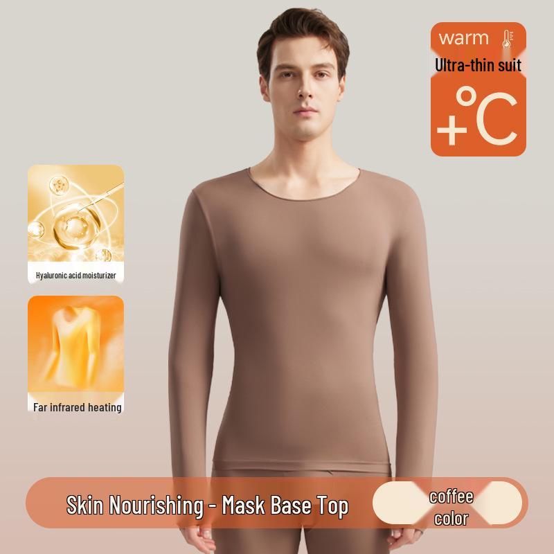 Herren Ultradünnes Warmes Unterwäsche-Set mit Hyaluronsäure Basisschicht für Herbst/Winter