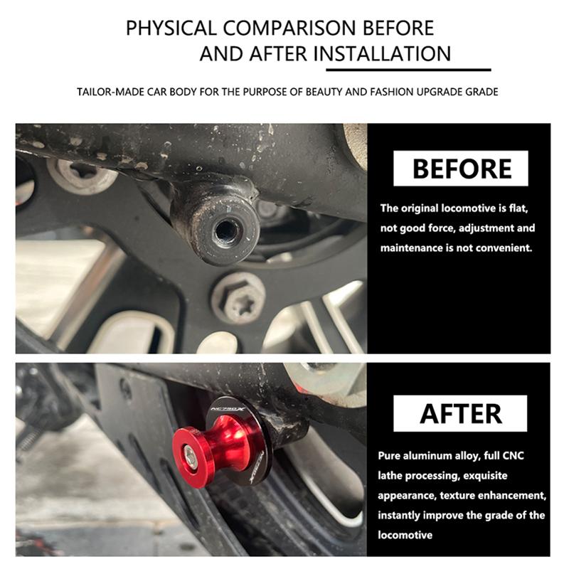 For HONDA NC750X NC 750X NC750 X 2014-2020 2025 Motorcycle Accessories CNC M6/M8/M10 Swingarm Spools Rear Sliders Stand Screws