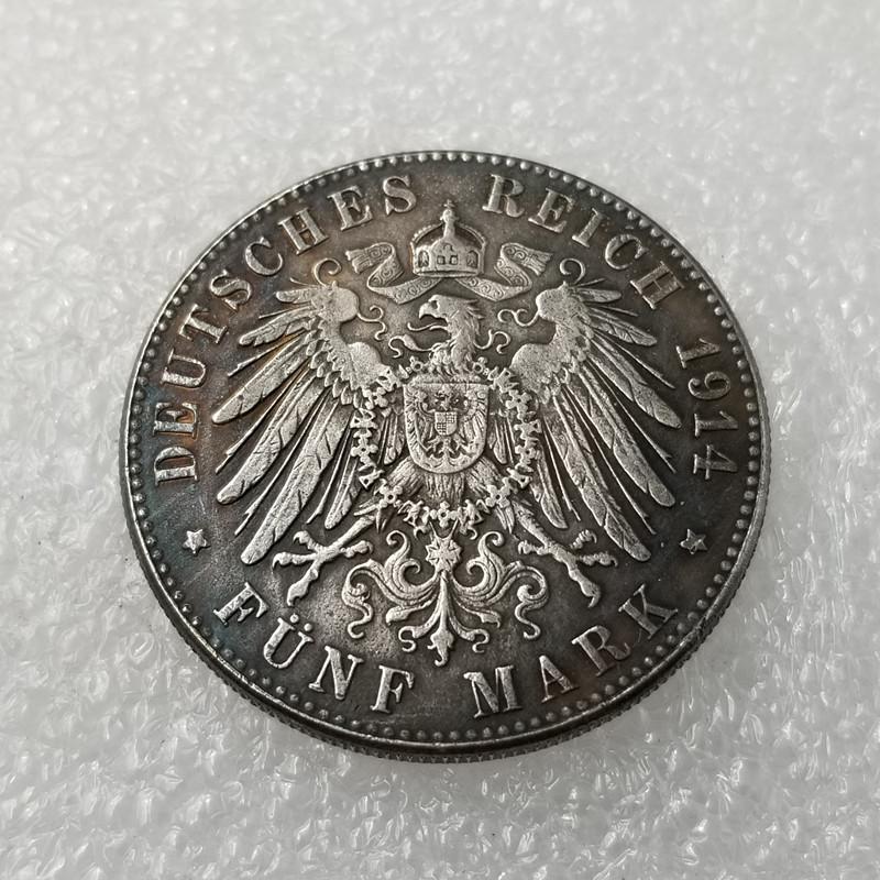 

Немецкие памятные коллекционные сувениры 1914 года, серебряные монеты разноцветный