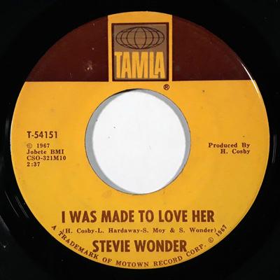 7inch Record STEVIE WONDER - I Was Made To Love Her / Hold Me T54151 Tamla 1967 US Soul/Funk Used