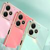 XINLI For Xiaomi Redmi Note 12R 5G TPU Cover Electroplated Phone Case with Ring Kickstand