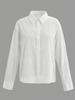 2026 Spring/Summer Women's Elegant Hollow Embroidery Long Sleeve Shirt with Lapel