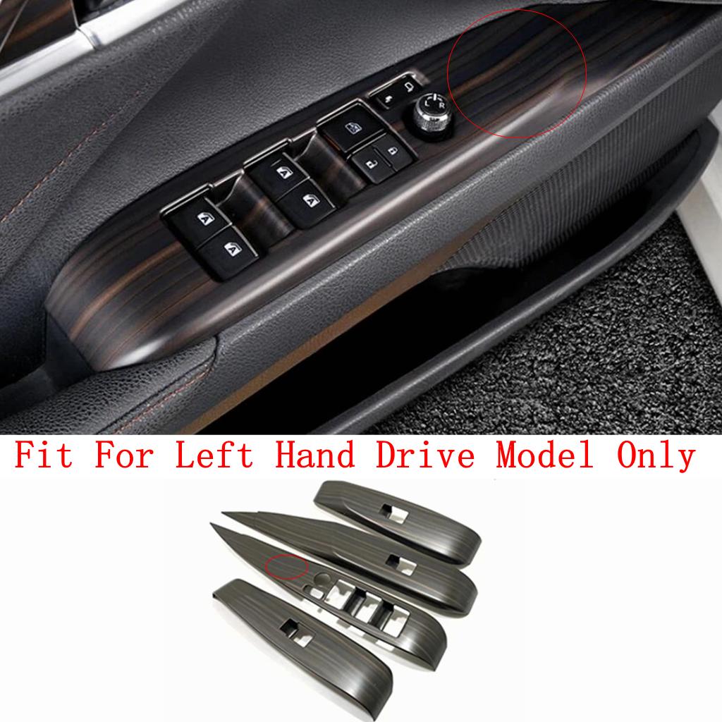 Car Inner Door Window Glass Lift Rise Switch Panel Frame Decoration Cover Trim For Toyota Camry 2018 - 2025 Interior Accessories