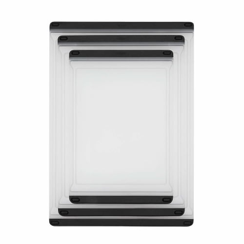 OXO Resin Cutting Board, Medium, 22.7 x 32.7 cm, Dishwasher and Dryer Safe, Bleach Safe, Non-Slip, Moisture-Catching Grooves, Double-Sided