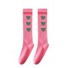 Knee High Heart Pattern Grip Breathable Comfortable Soft Pilates Fitness Exercise Studio Home Cotton Flexible Warm Yoga Socks