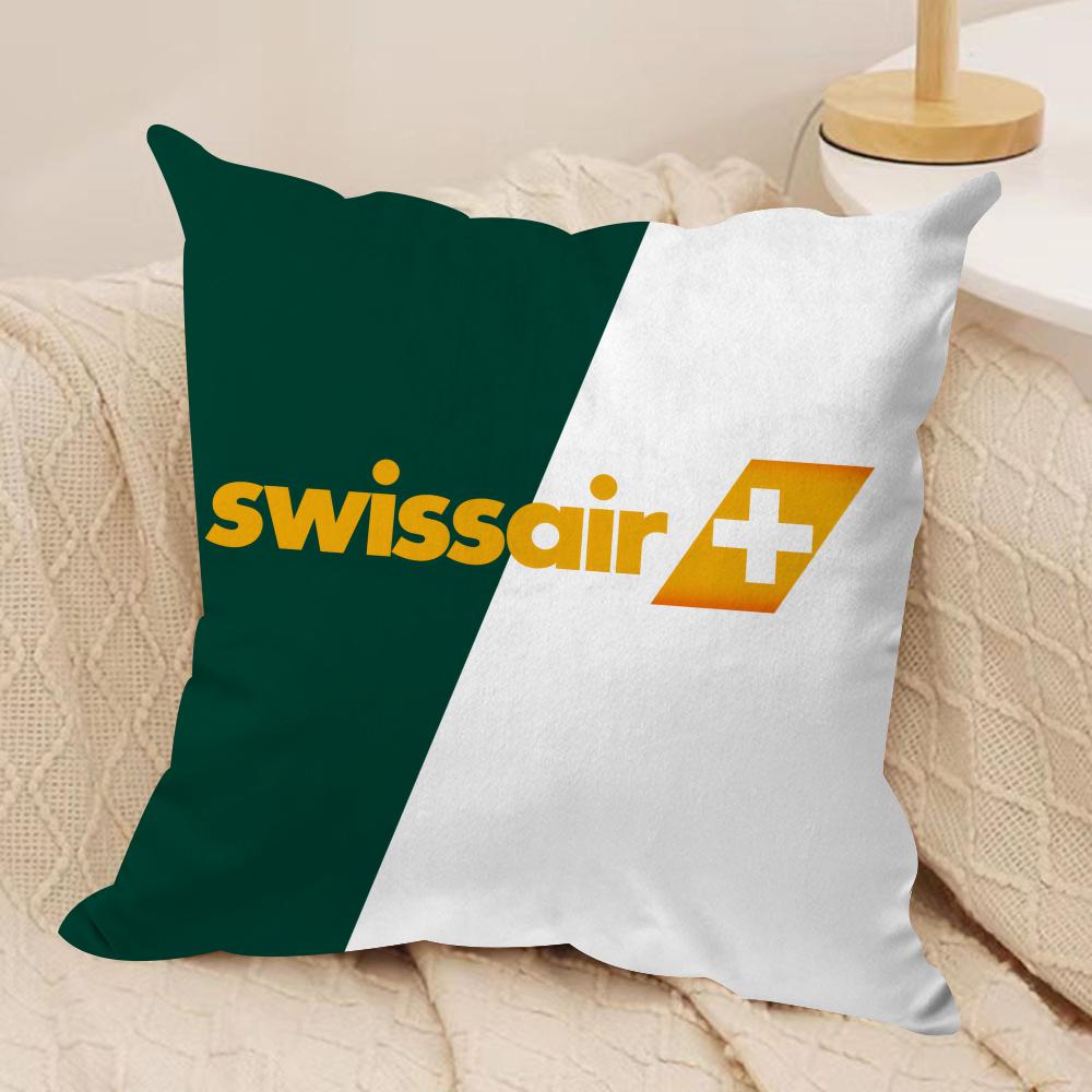 Luxury SSwISSAIR Cushion Cover Pillowcase Ultra Soft Skin Friendly Fabric Cloud Like Comfort  Concealed Zipper