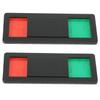 2Pcs Bathroom Door Signboard Sturdy ABS Material Vacant Occupied Slide Indicator Easy Install Self Adhesive Toilet Privacy
