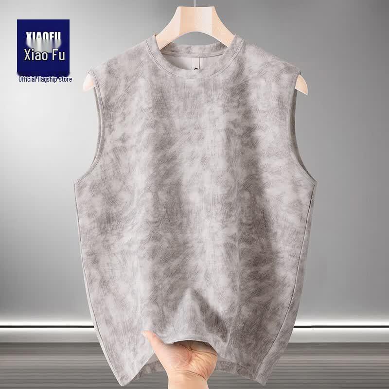 Men s Tie-Dye Round Neck Tank Top 2XL