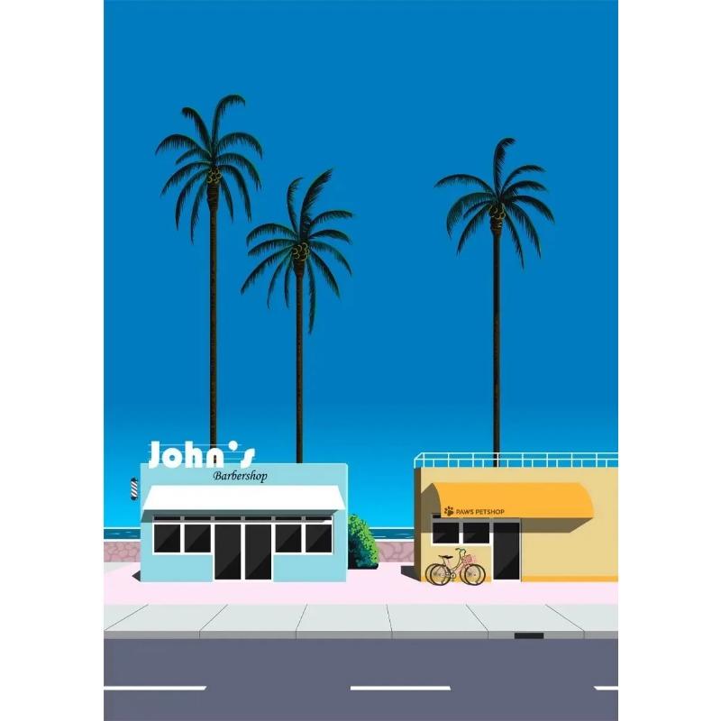 

Япония Пляжный Город Лето Настенное Искусство Постеры Принты Хироси Нагаи Вейпорвейв Холст Картина Настенные Картины Скандинавский Декор Гостиной 21cm×30cm NoFrame