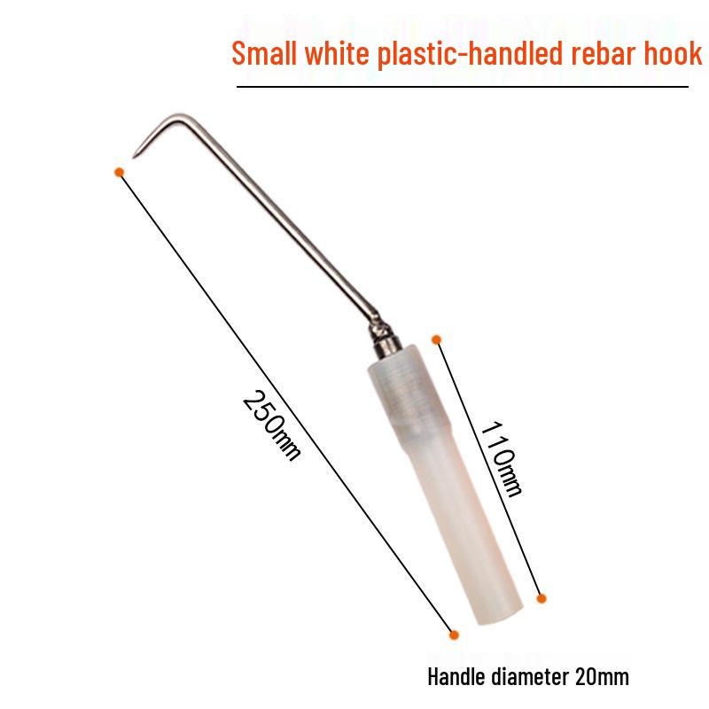 Stainless Steel Rebar Tying Hook with Plastic Handle for Wire Tying