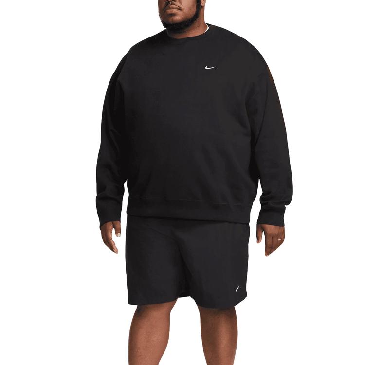 Nike Solo Swoosh Fleece Kerek nyakú Fekete Férfi Felső DX1361-010