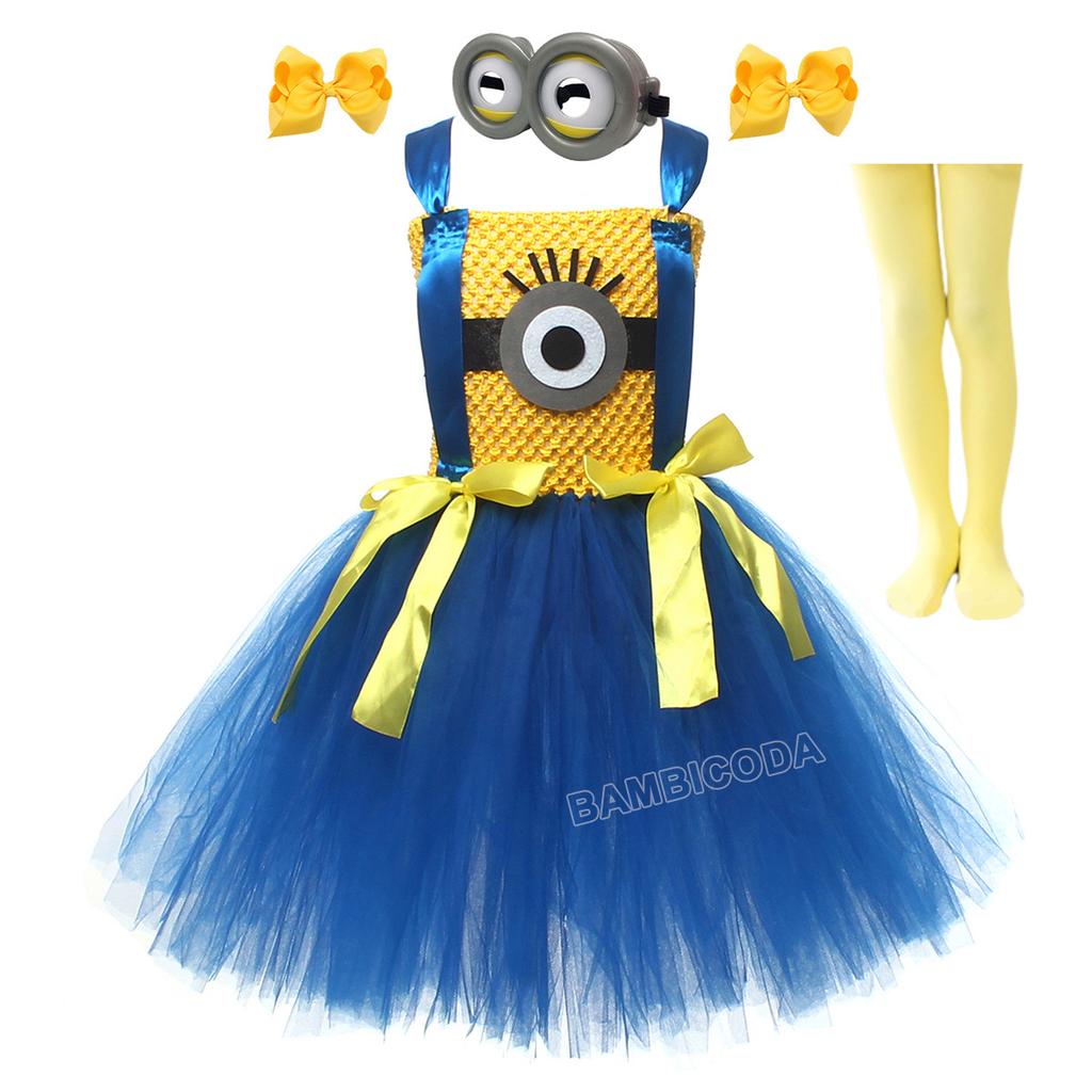 Girl Yellow Figurine Costume Ping-pong Skirt Party Stage Performance Skirt Tutu Skirt Anime Halloween Cosplay Costume