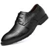 Men's Shoes Casual Oxford Shoes For Men High Quality Spring Autumn Brand Male Lace-up Business Footwear Leather Dress Oxfords