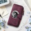Vintage Biker Print Long Wallet Leisure Multi Card Slot Portable Durable Daily Purse
