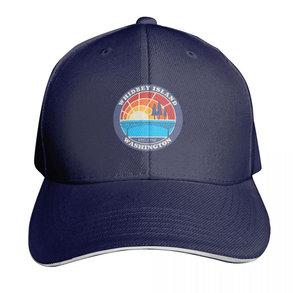 WHIDBEY ISLAND LOGO Baseball Cap Hats for Unisex GentleUnisex Hat Sports Cap Derby Hat Boy Womens