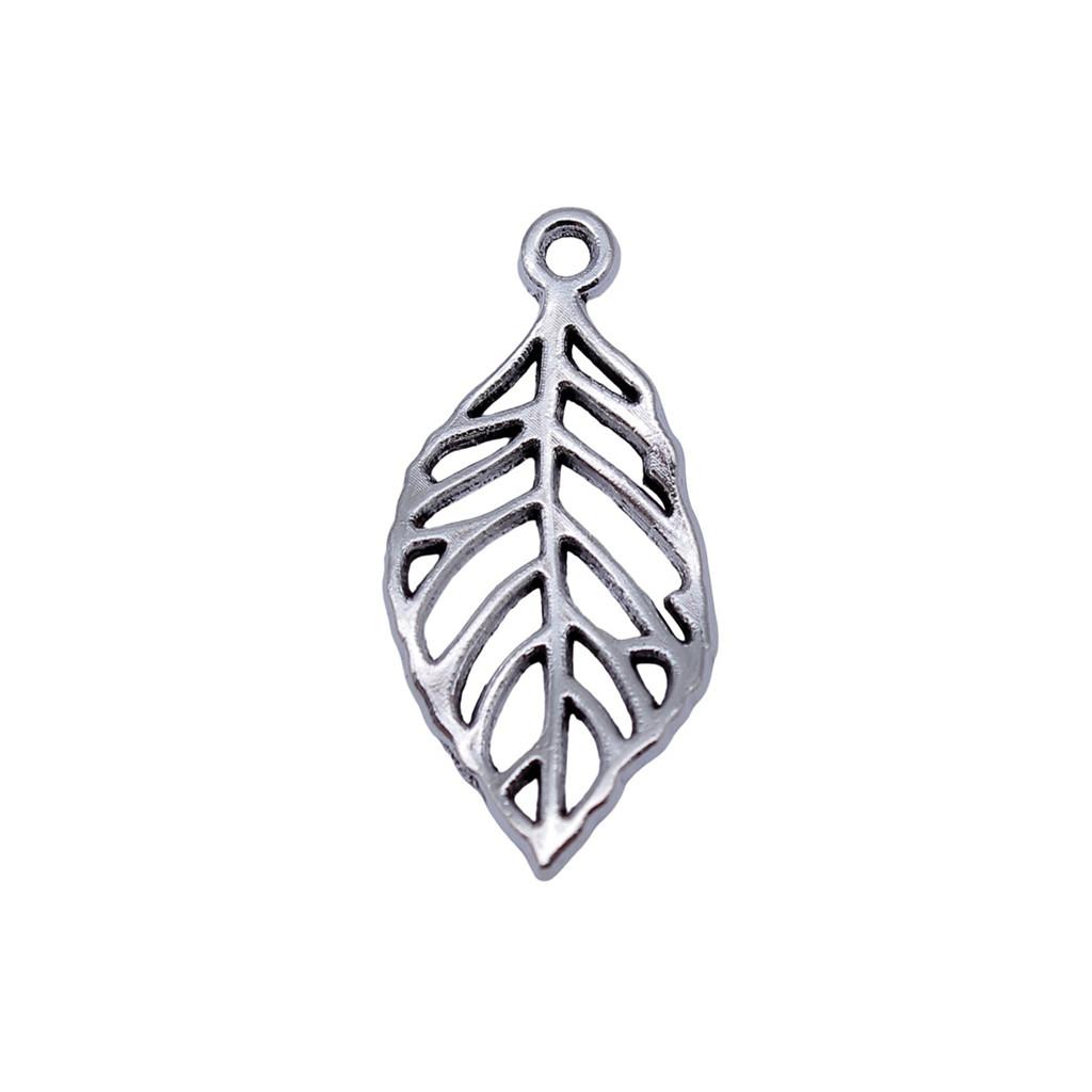 Filigree Leaf Charms Antique Alloy Pendants For Nature Inspired Jewelry