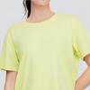 Skechers Solid Color Breathable Sports Short Sleeve Regular T-Shirt Women Tops Light-Yellow-Green P224W063-03Z2