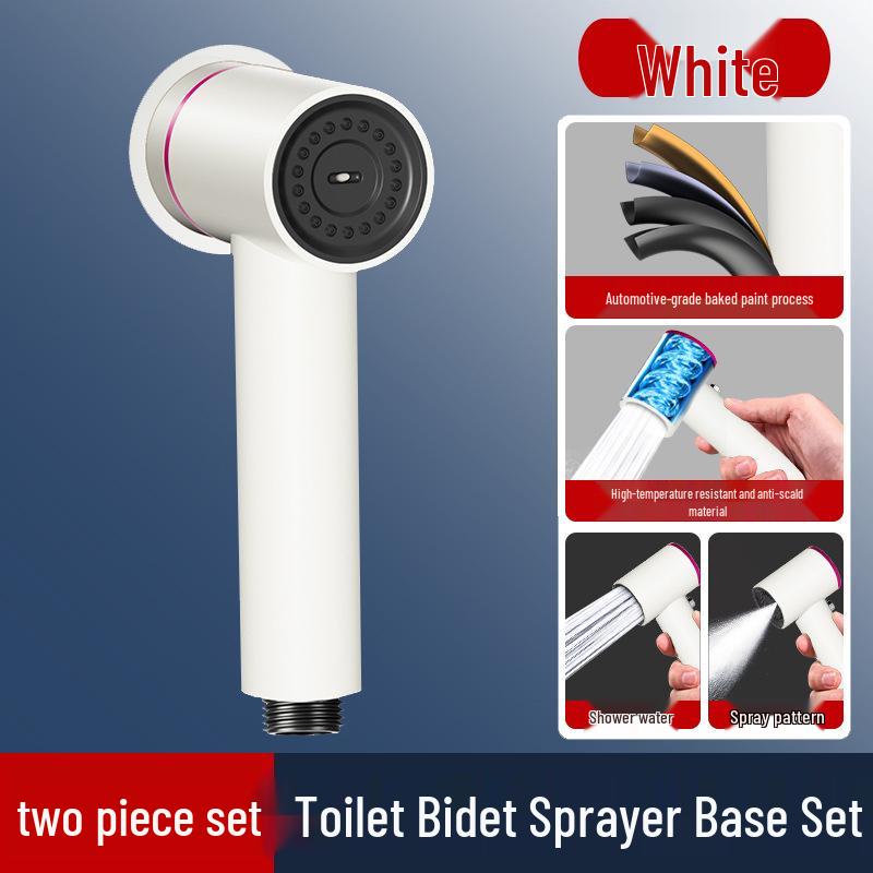 High-Pressure Bidet Spray Gun - No-Drill Flushing Companion
