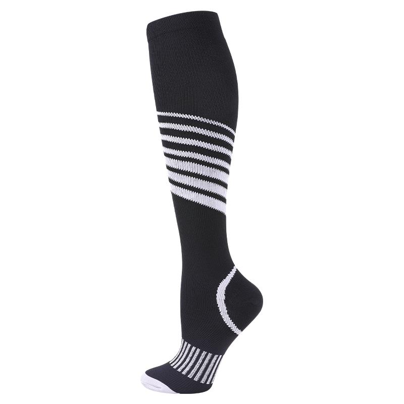 1 Pair Running Graduated Pressure Leg Area Warmers 20-30Mmhg For Running Marathon Cycling Football Varicose Veins Hosiery For Men'S Active Socks