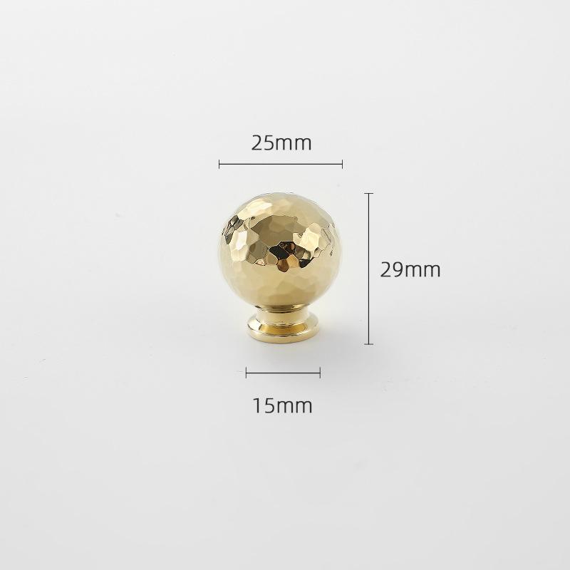 Brass Ball Furniture Pull Handles Hand-Forged Hammer Cabinet Handles Door Drawer Knob Kitchen Wardrobe Cupboard Pulls