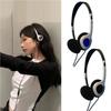 Headphones Personality Retro Headsets Blue Black Fashion Style Headsets Over Ear Earbud 3.5mm Headsets
