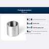 Stainless Steel Round Tube Straight Connector
