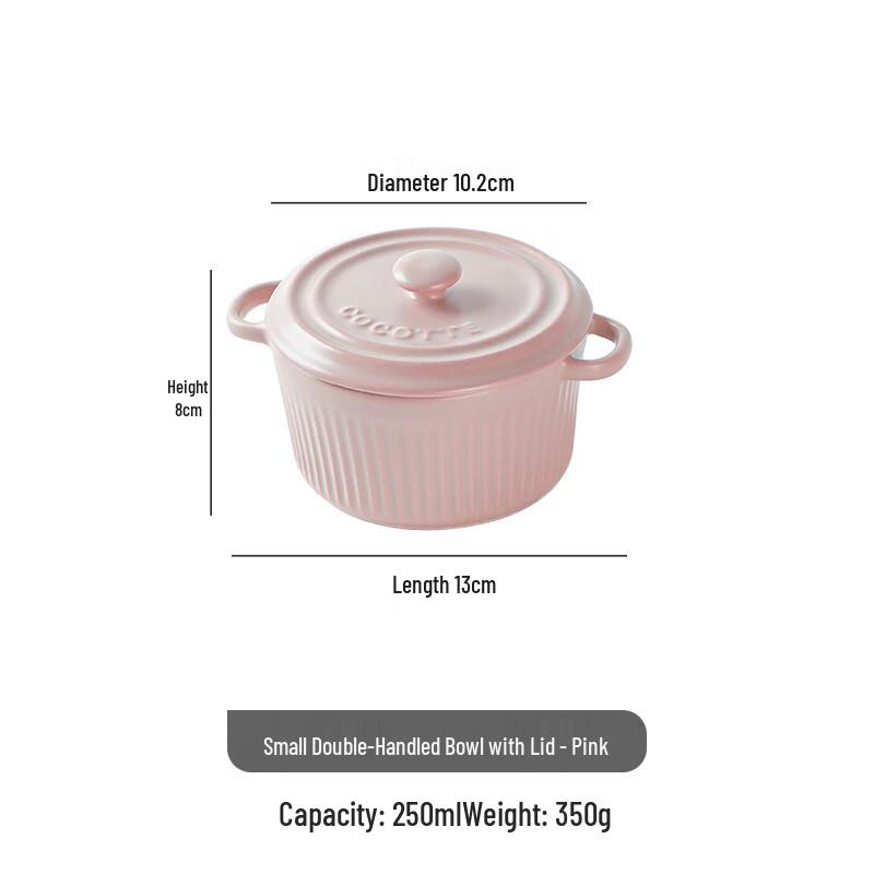 Pink Ceramic Steaming & Noodle Bowl