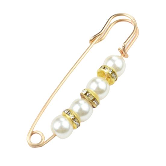 Bezpečnostní brož Jemné zpracování Prevence expozice Atraktivní Faux Pearl Women Safety