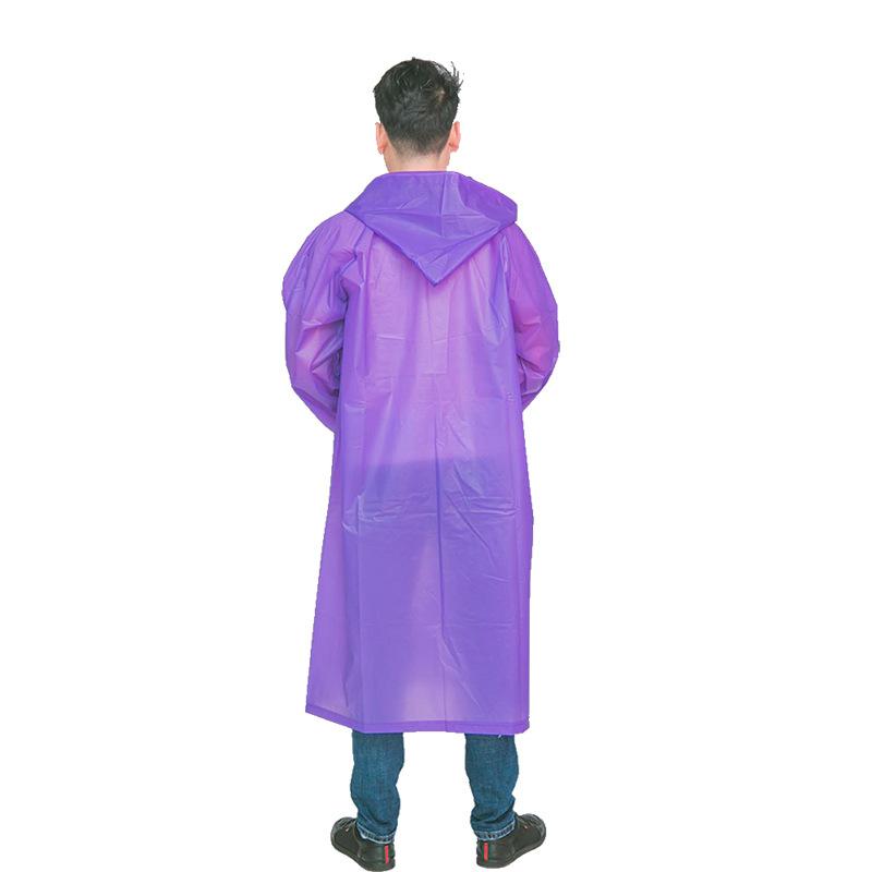 Adult Disposable Raincoat Thickened Long Full Body Rainstorm-proof Women's and Men's Transparent Raincoat EVA Outdoor Poncho