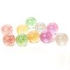 10pcs Children Bouncy Ball Toy Colored Bouncing Ball Rubber Outdoor Toys Sport Games Gold powder  Elastic Juggling Jumping Balls