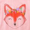 Summer New Children's T-shirt Fox Print Top Toddler Round Neck Sweatshirt