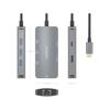 Hub aisens usb-c dock 6 en 1 usb-c a 1xhdmi 1xrj45 3xusb-a usb-c pd 15cm