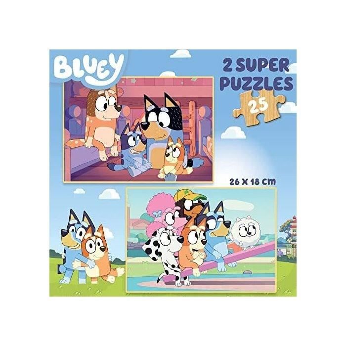 Puzzle En Bois Bluey EDUCA - 25 Pièces - Pour Enfants De 3 Ans Et Plus