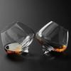 1pc Whiskey Glass Rotating High Belly Cigar Whiskey Cocktail Drinking Wine Cup Tumbler Down Bar KTV Club Glasses