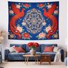 Black Vintage Patterned Tapestry Wall Hanging Elegant Home Decor for Living Room Bedroom